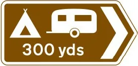 Direction to a camping and caravan site