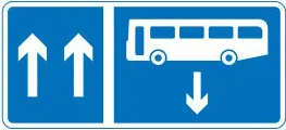 Contraflow bus lane