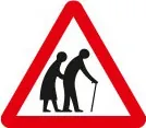 Frail or elderly people likely to cross