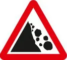 Falling or fallen rocks