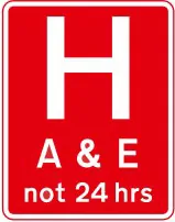 Hospital ahead with A&E facilities