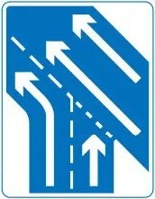 Additional traffic joining from the left ahead