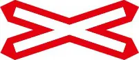 Level crossing without a barrier