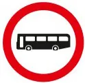 No buses (over 8 passenger seats)