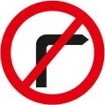 No right turn