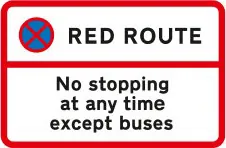 No stopping during the period indicated
