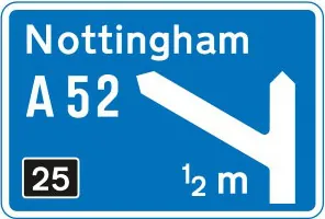 On the approach to a junction (motorway)