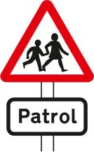 School crossing patrol ahead