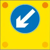 Slow-moving or stationary works vehicle