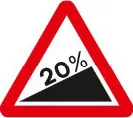 Steep hill upwards