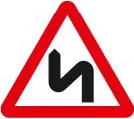 Double bend ahead