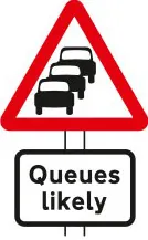 Traffic queues likely ahead