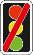 Traffic signals not in use