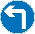 Turn left ahead