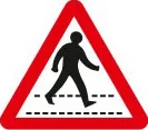 Zebra crossing ahead