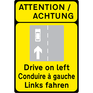 Drive on left