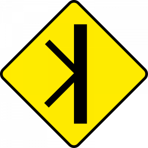 Merging/diverging traffic
