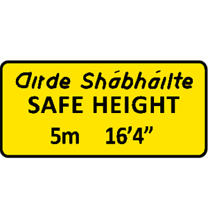 Safe height plate