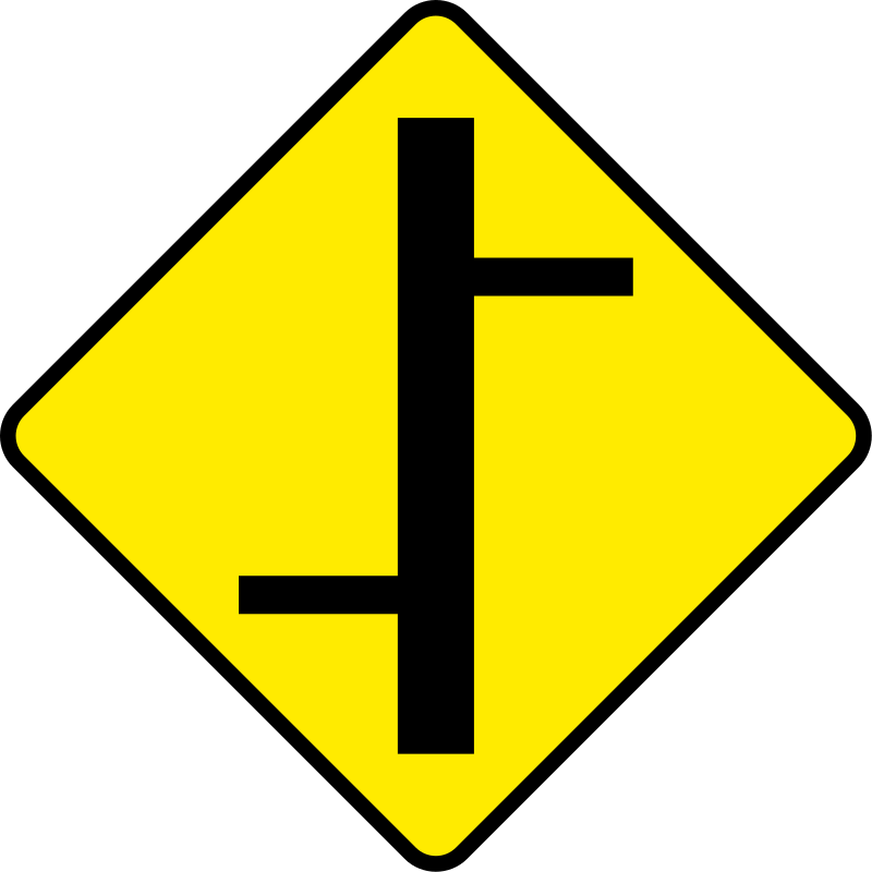Staggered crossroads
